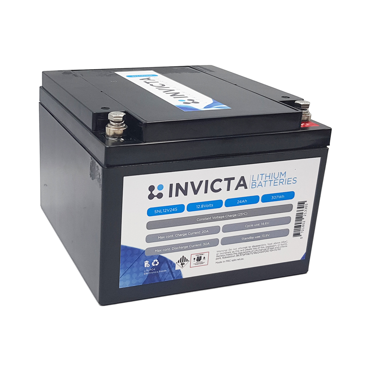 INVICTA LITHIUM 12V 24AH LIFEPO4 BATTERY
