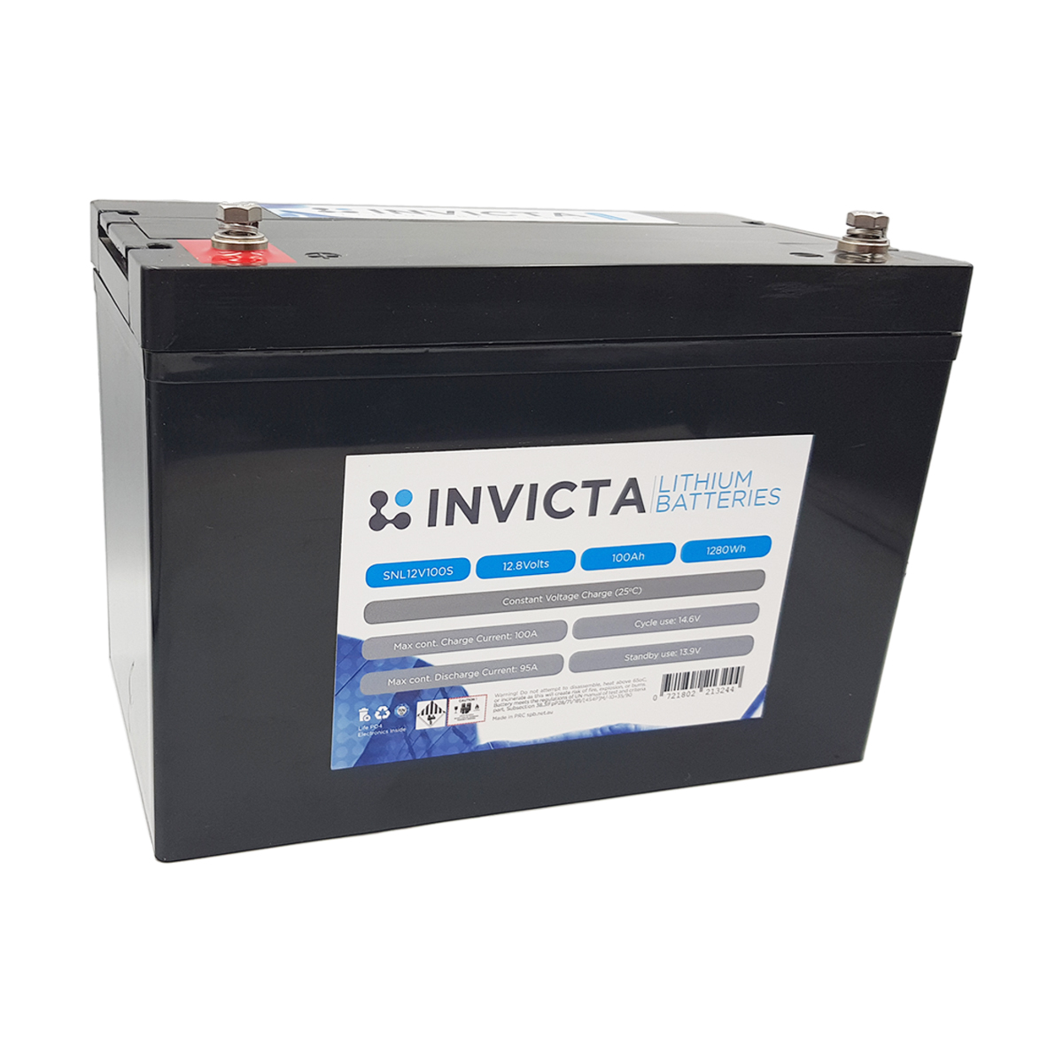 INVICTA LITHIUM 12V 100AH LIFEPO4 BATTERY