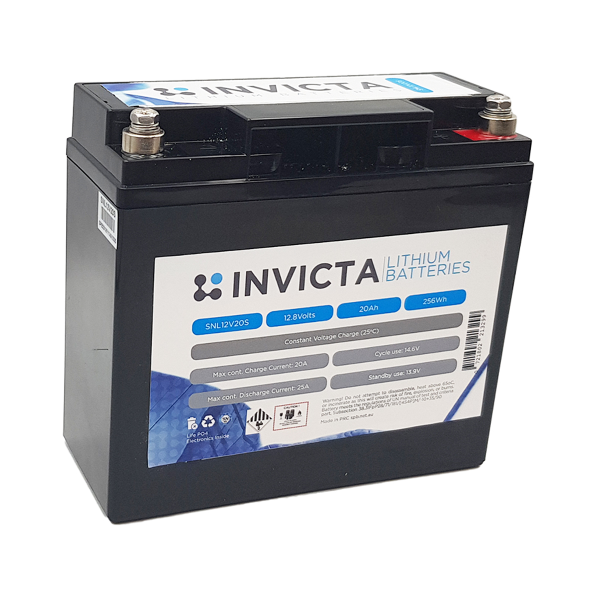 INVICTA LITHIUM 12V 20AH LIFEPO4 BATTERY