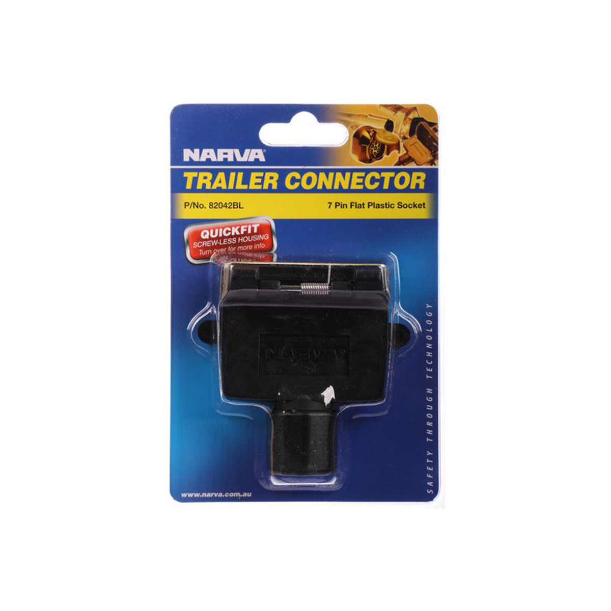 NARVA 7 PIN FLAT TRAILER SOCKET