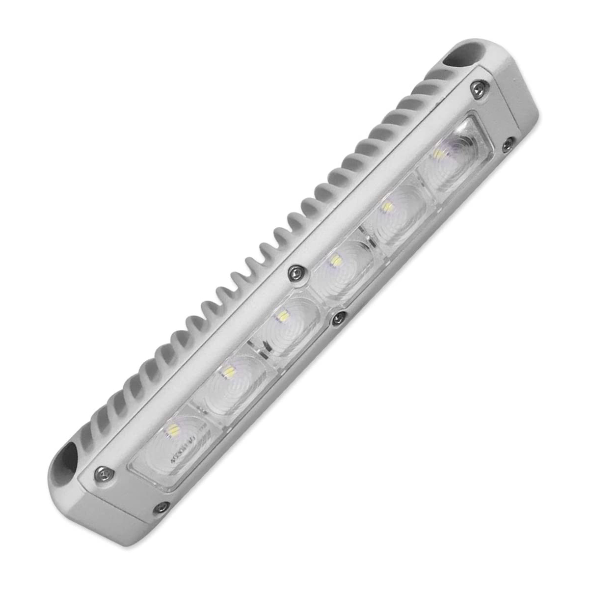 COOL WHITE LED AWNING LIGHT 200MM GREY
