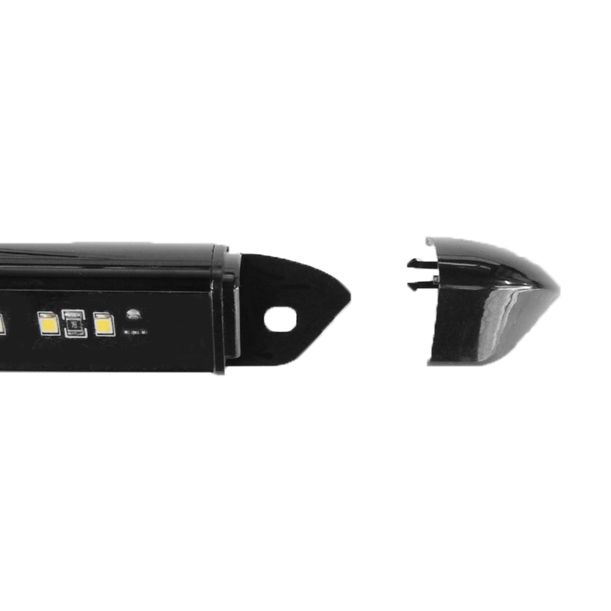 12V Slimline Led Awning Light 250mm Black 