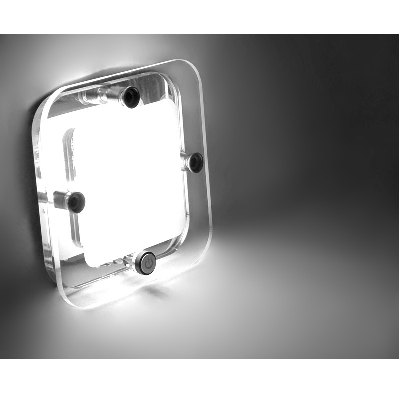 Dream Lighting 12V Cool White LED Crystal Roof Light With ON/OFF Switch