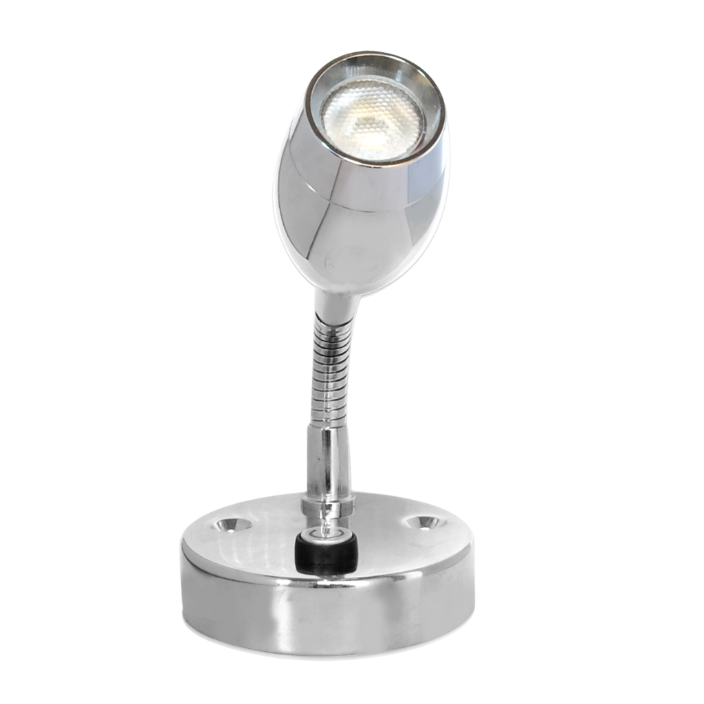 Dream Lighting 12V Cool White and Blue Light Flexible Task Reading Light