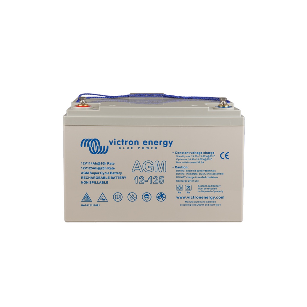 12V/125AH AGM SUPER CYCLE BATT. (M8)