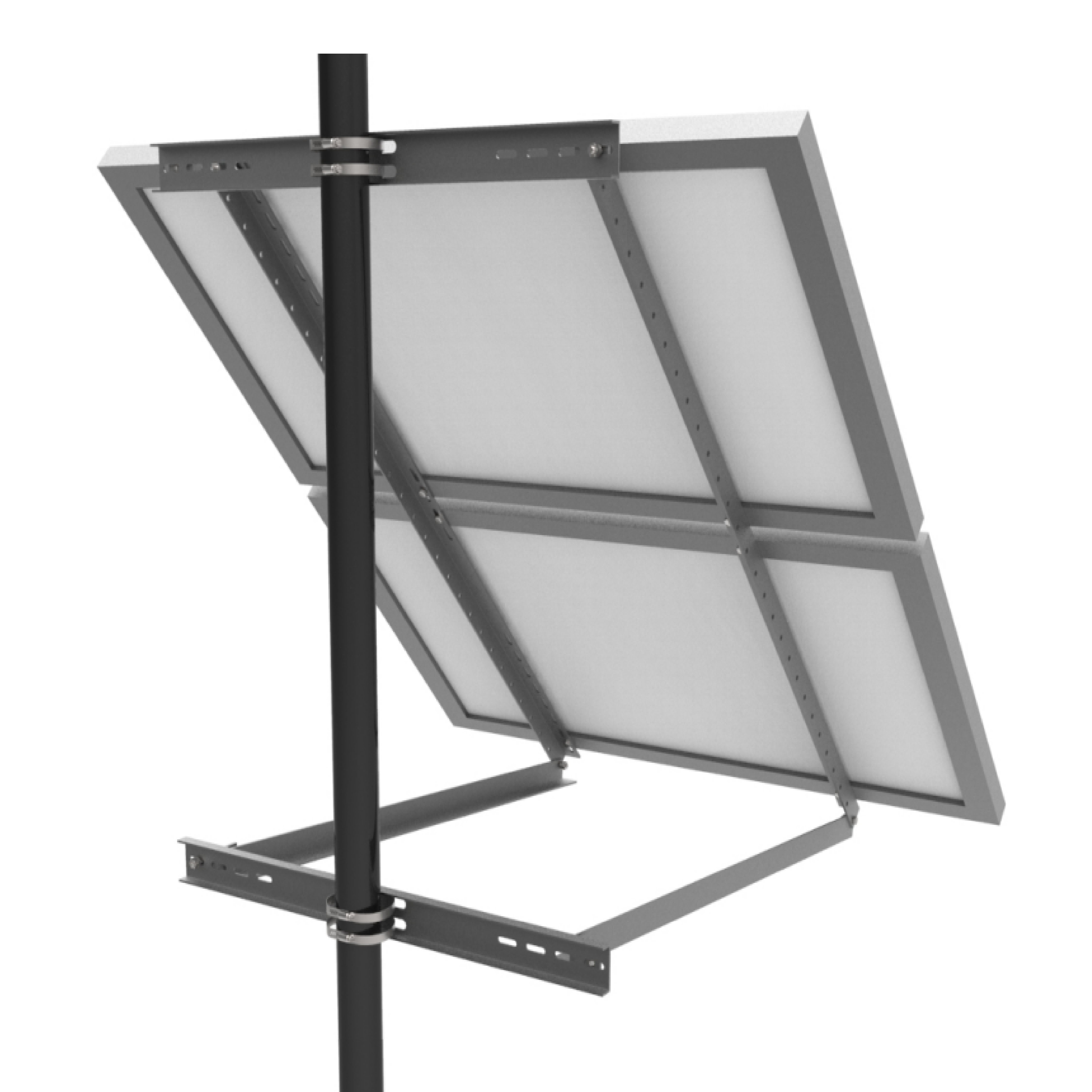 ALVOLTA Twin Panel Adjustable Pole Mount Kit