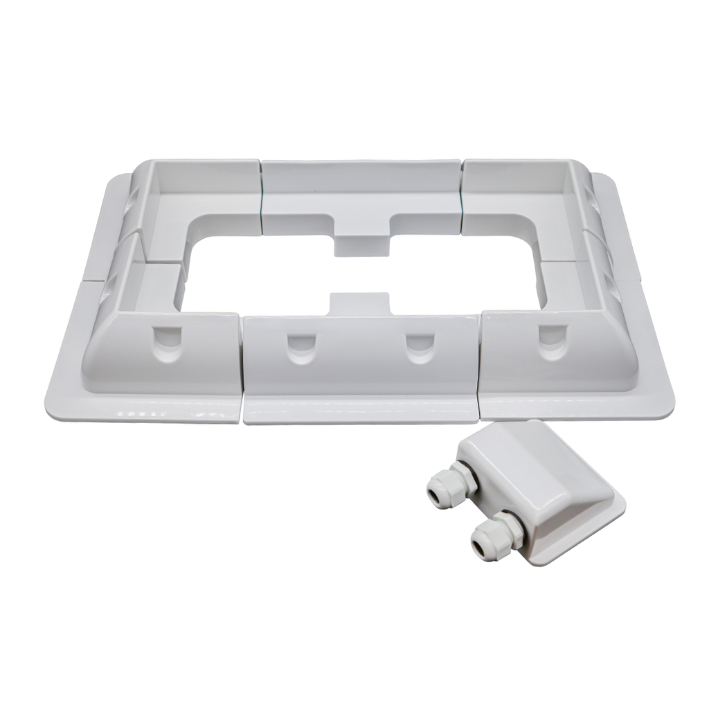 ALVOLTA 7 Piece White Solar Panel Mounting Kit