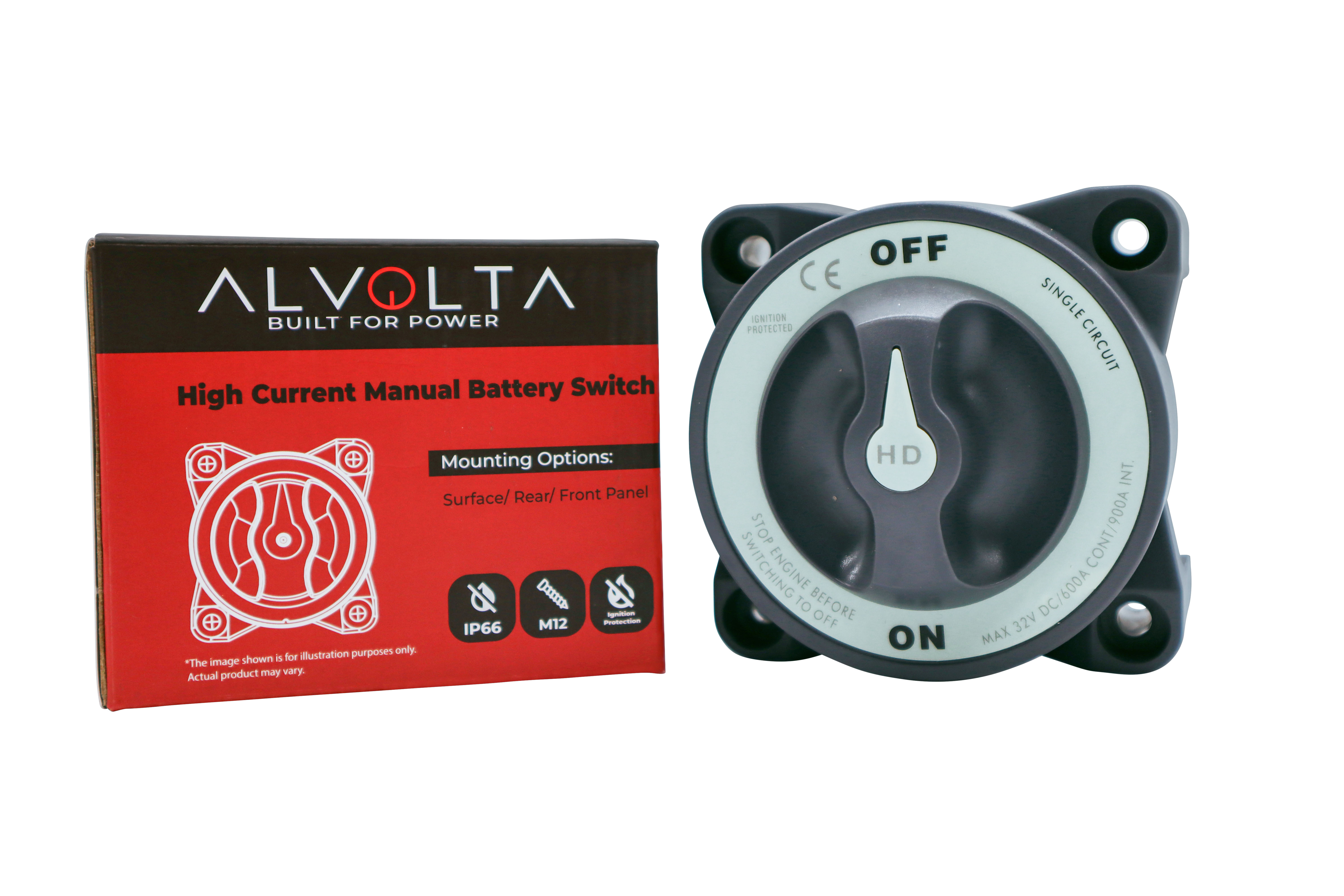 Battery Switch HD On/Off 600A w/AFD