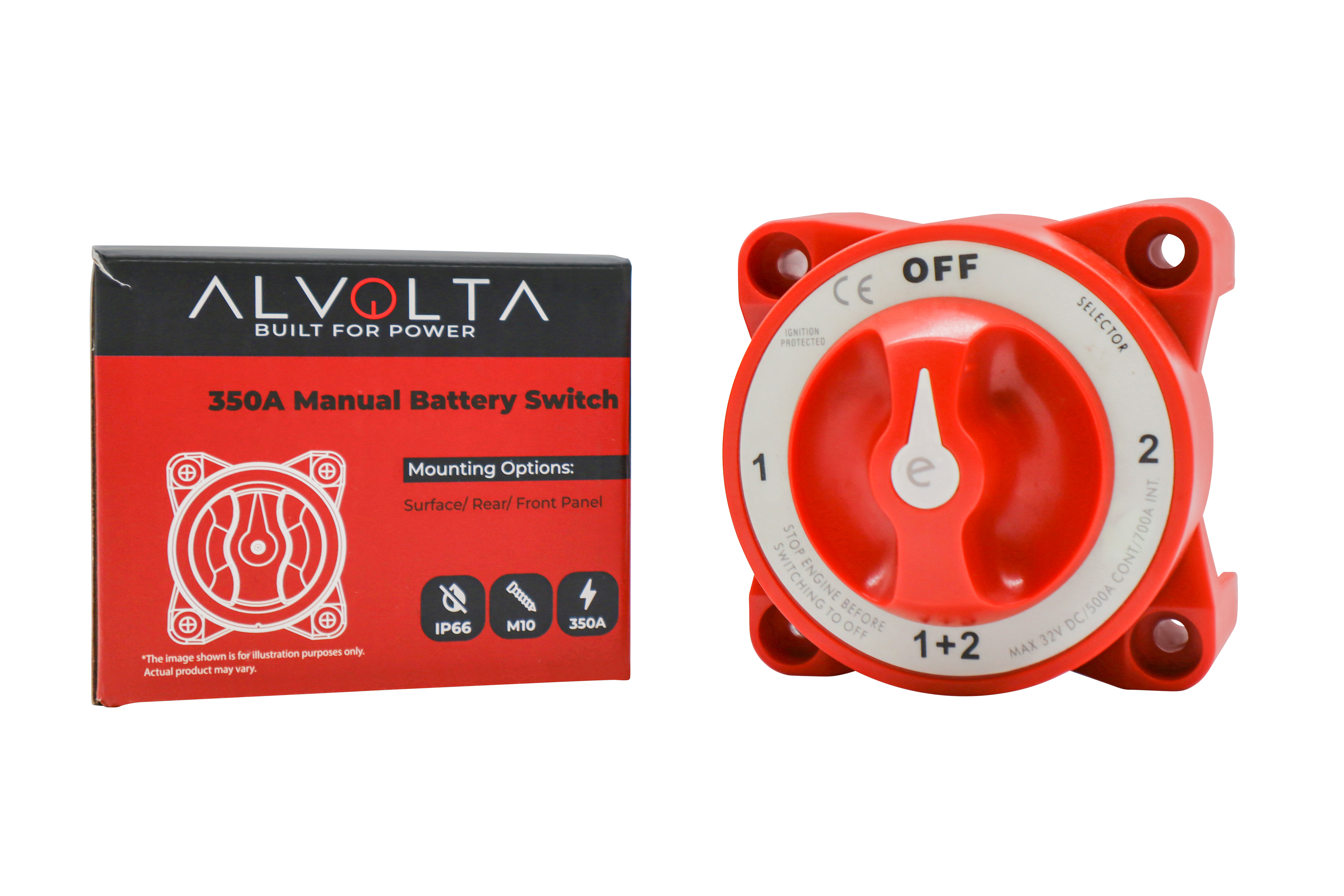 4 Position 350A Battery Switch W/AFD