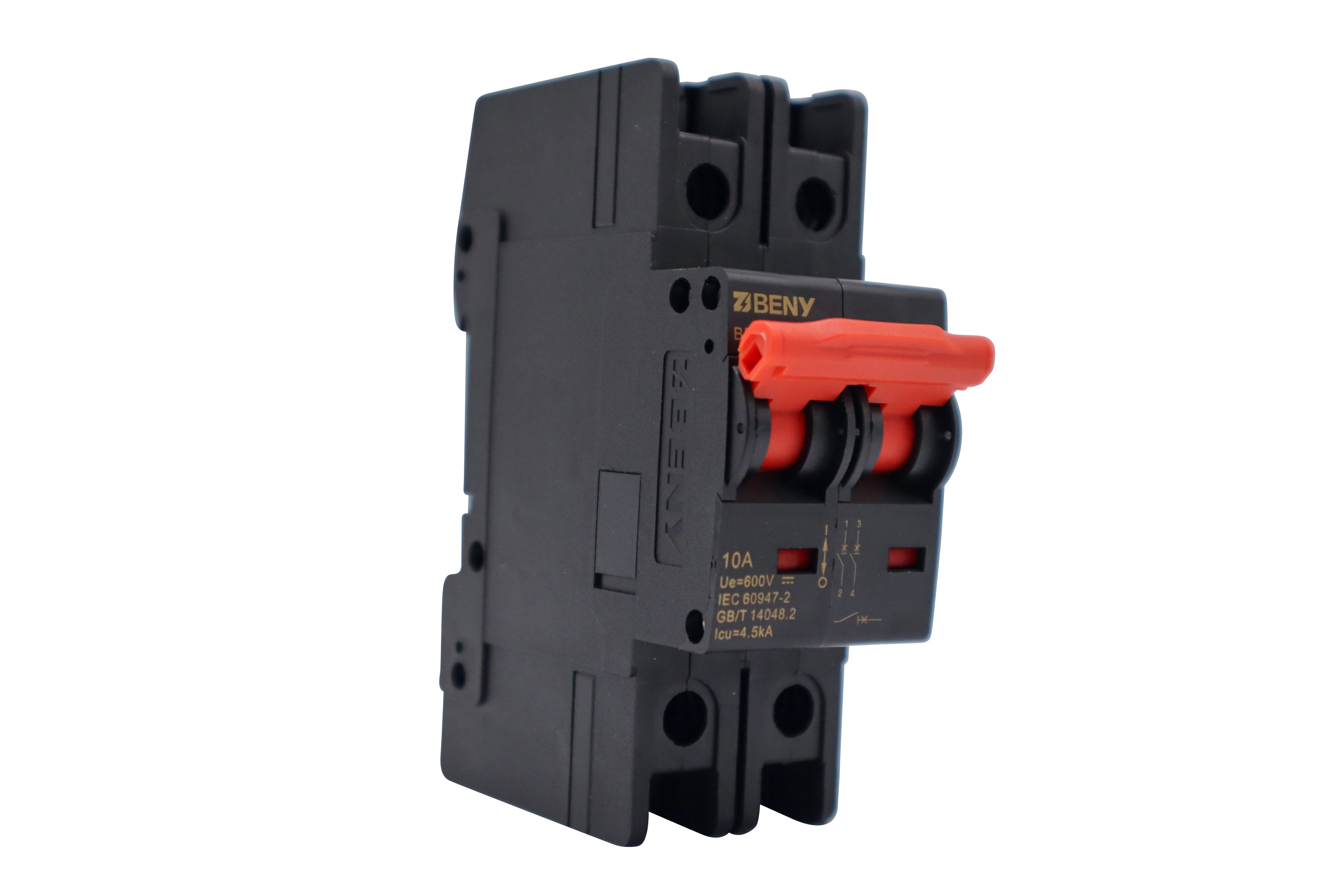 ZJ BENY 10A 2P DC Circuit Breaker 600V