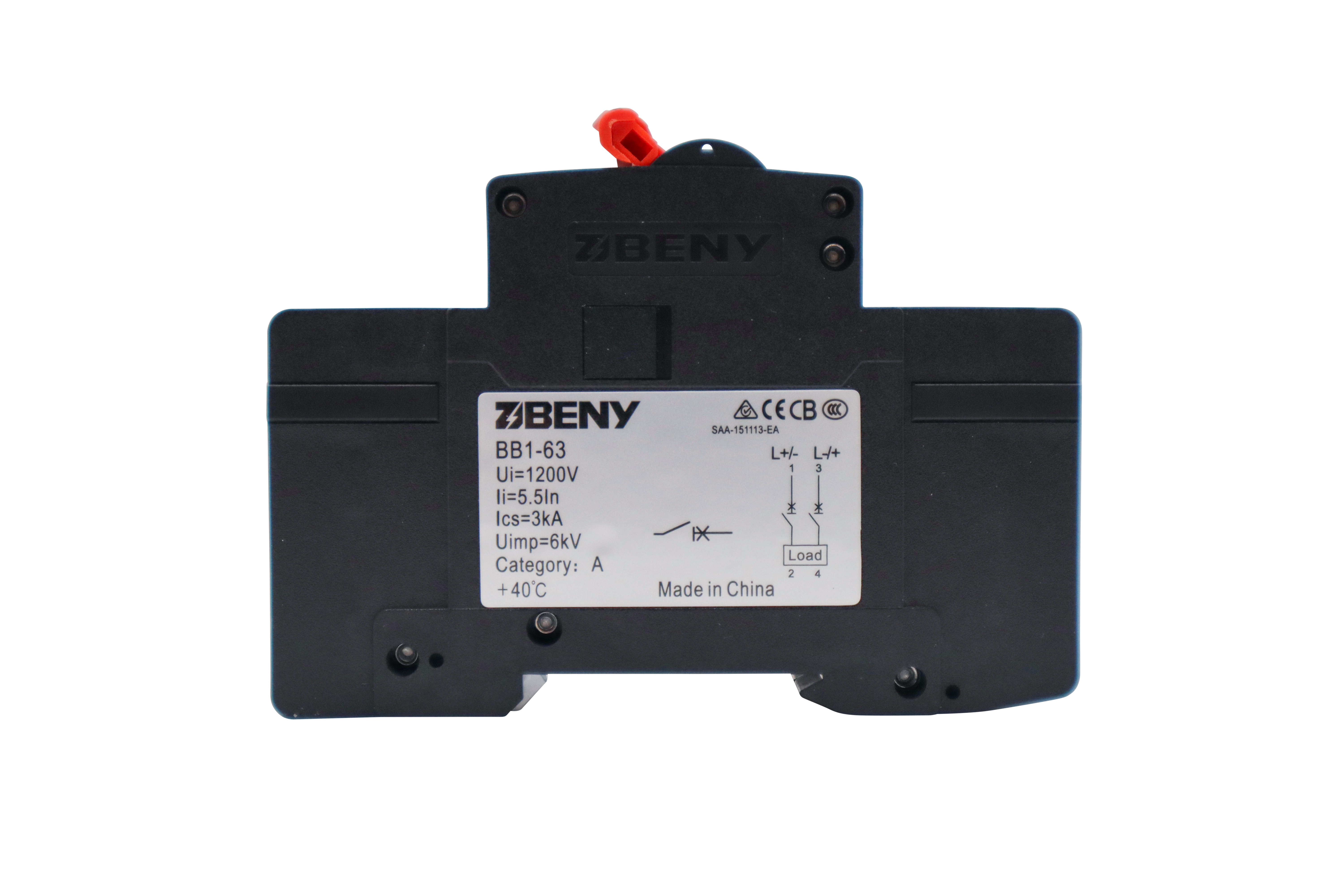 ZJ BENY 13A 2P DC Circuit Breaker 600V