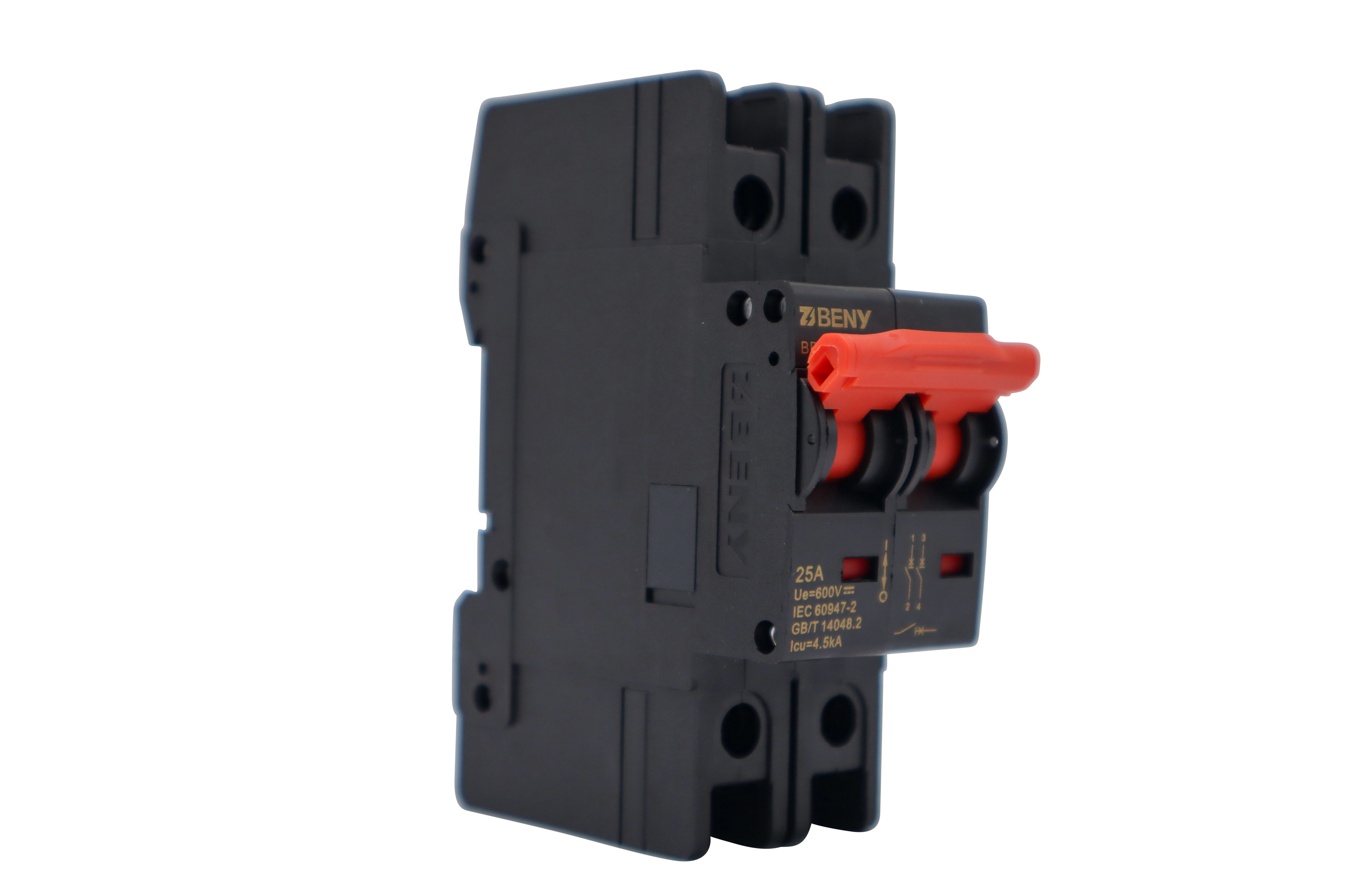 ZJ BENY 25A 2P DC Circuit Breaker 600V