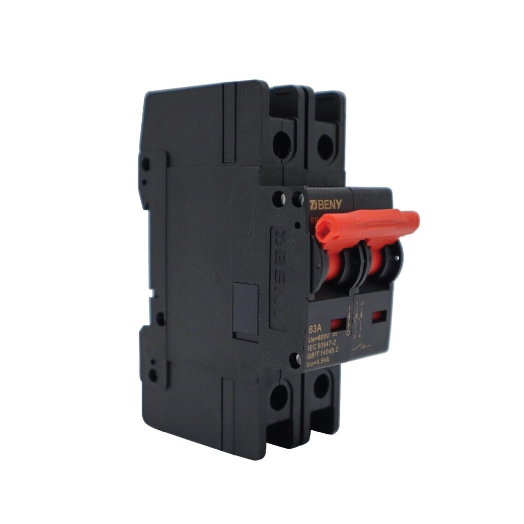 ZJ BENY 63A 2P DC Circuit Breaker 600V