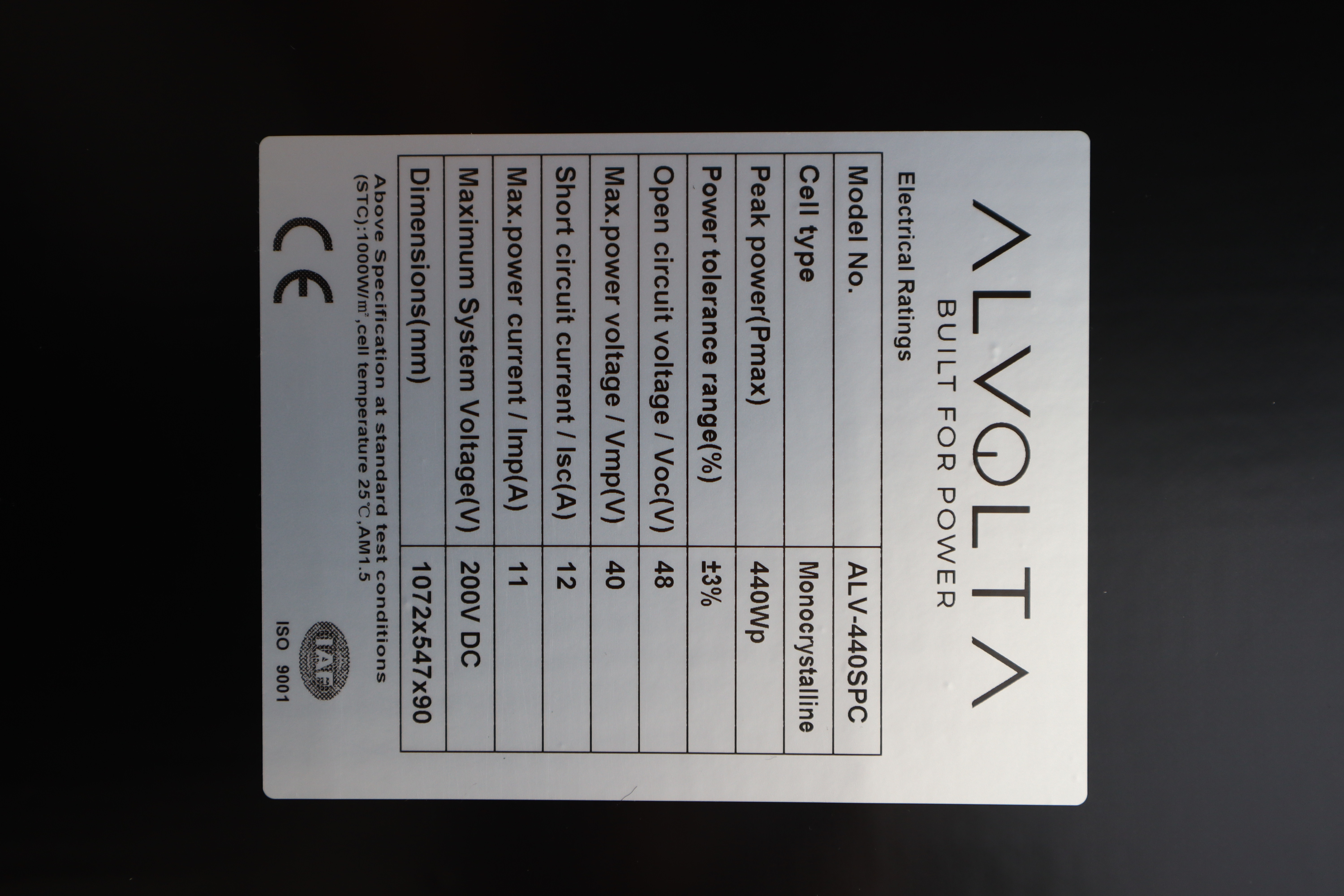 Alvolta Ultra 440W Slim Portable Solarcase With Victron 30A MPPT