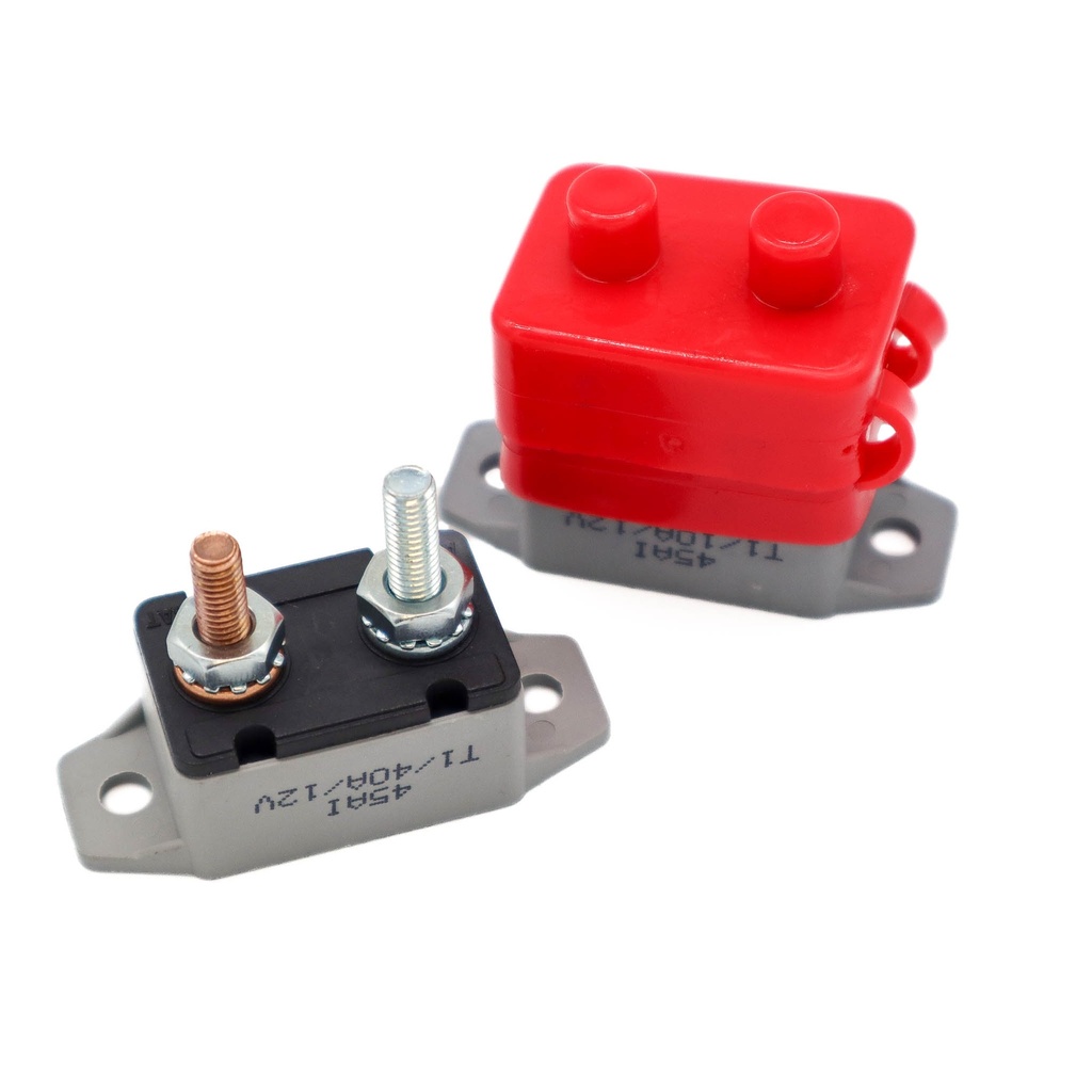 Auto-Reset Circuit Breaker 50A W/Red Cover