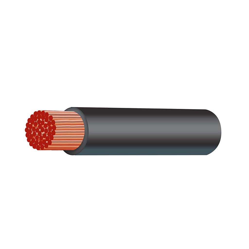 [C256B] 25Mm Sq Black Single 3B&S Cable
