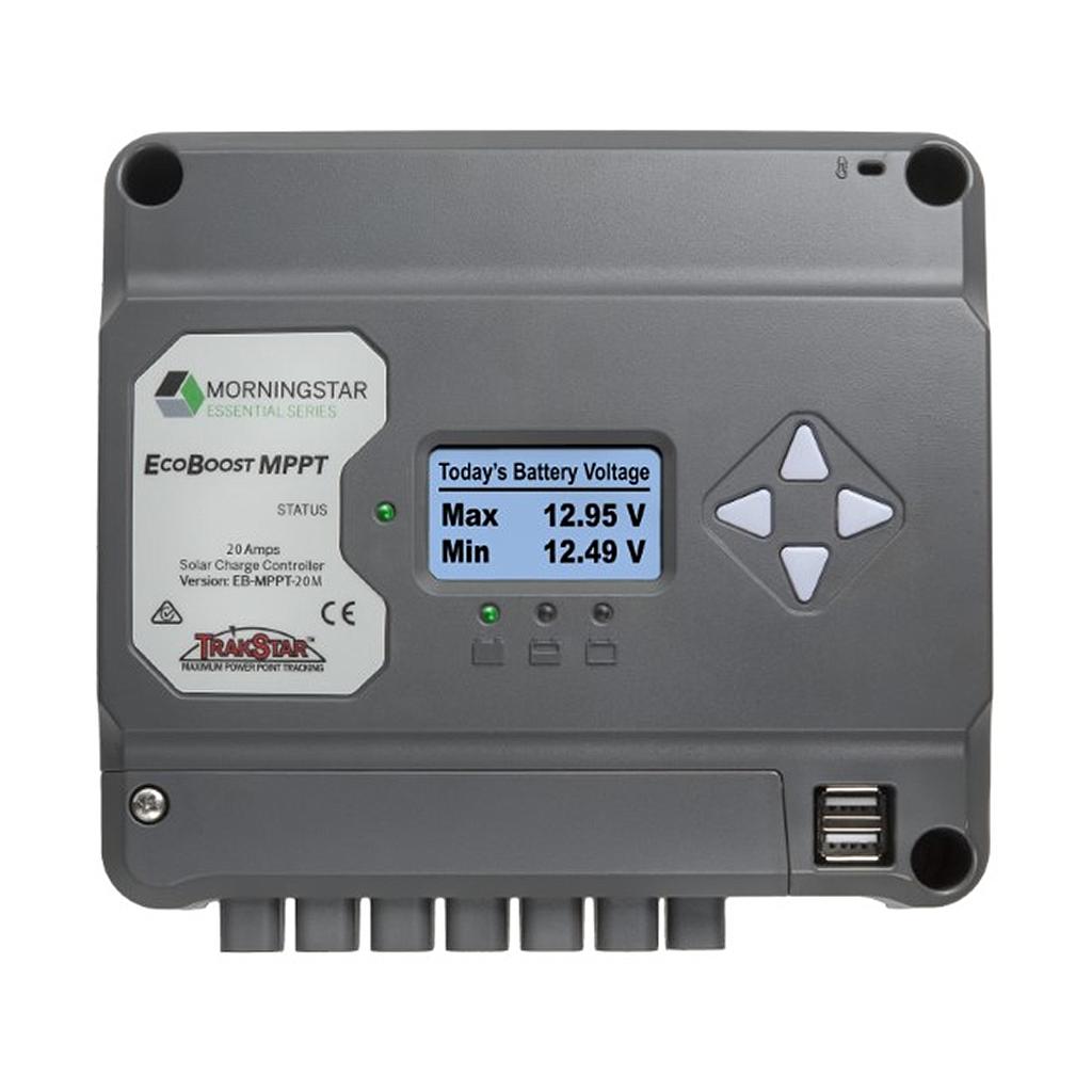 Morningstar EcoBoost MPPT 20Amp with Meter