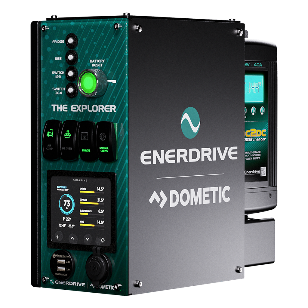 Enerdrive Explorer System LEFT 40DC inc. Simarine SCQ50
