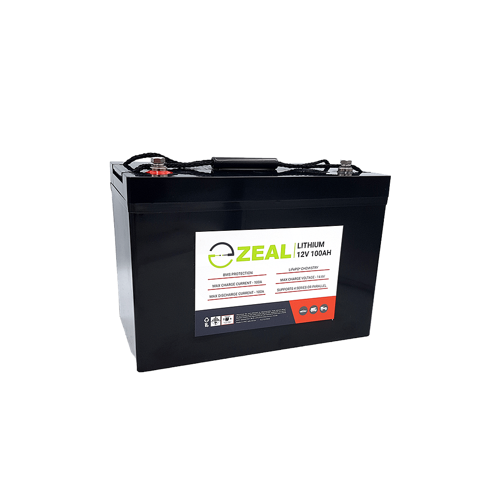 Zeal 12V 100Ah LiFePO4 Battery