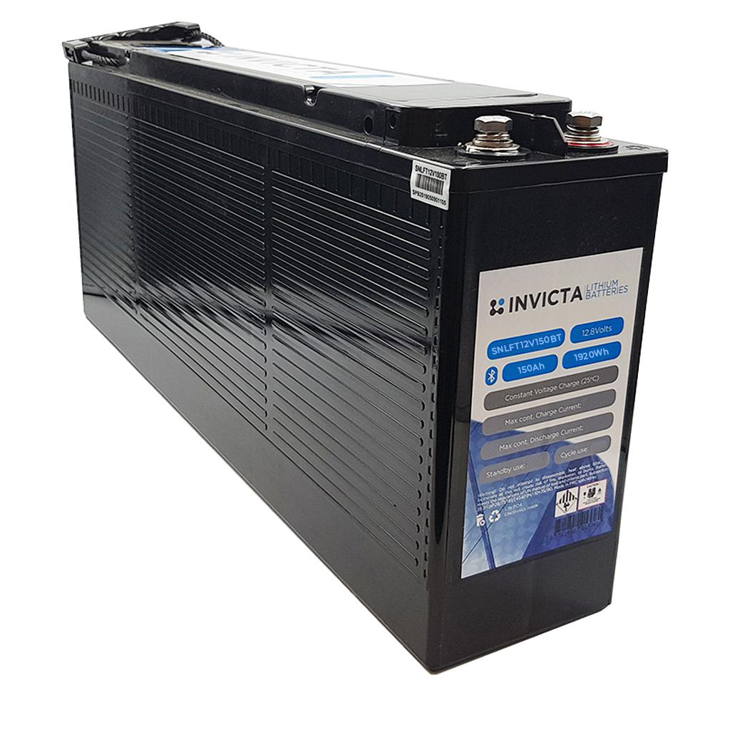 Invicta Lithium 12V 150Ah LiFePO4 Slim Battery (Bluetooth)