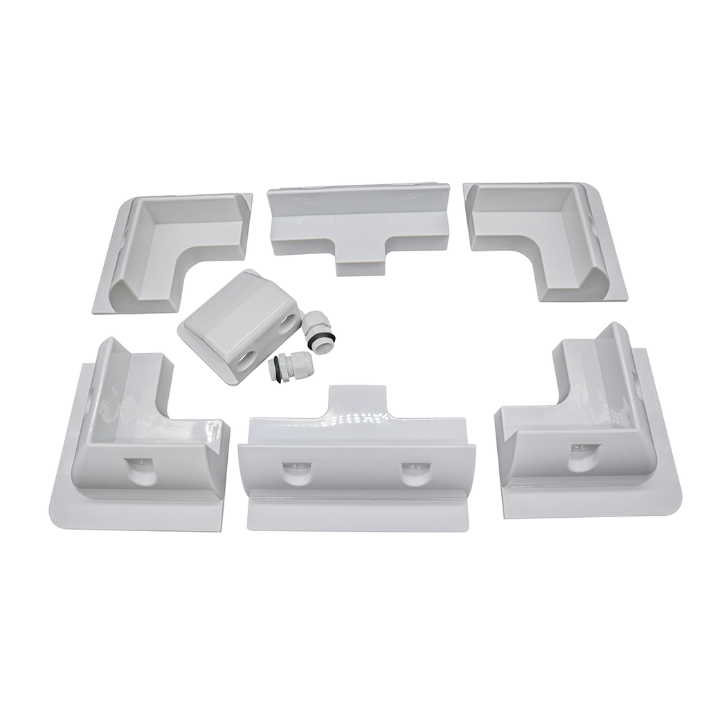 Alvolta 7 Piece Solar Panel Mounting Kit White