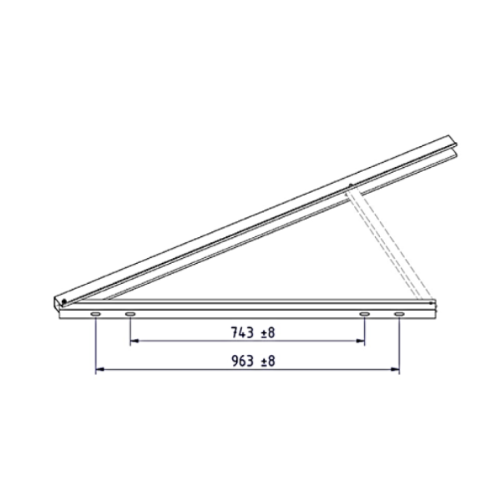 Schletter Tripod - up to 2.4 meter length modules