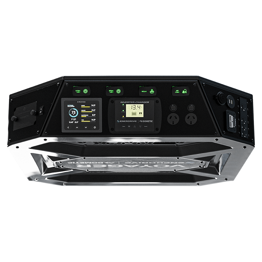Enerdrive Voyager System (Top) 3000W/100A Inverter Charger 40DC Inc. Simarine SCQ50