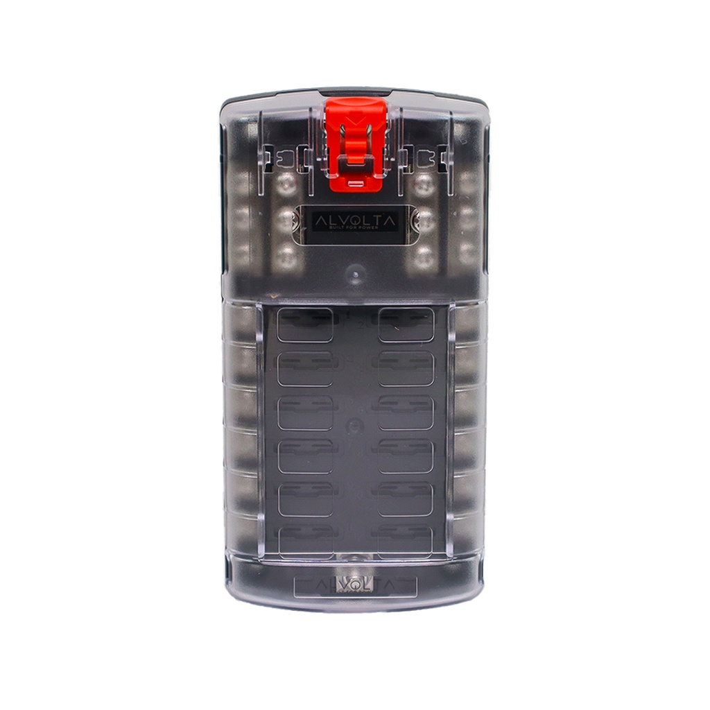 Alvolta 12 Circuit Fuse Box with Negative Bus & Cover