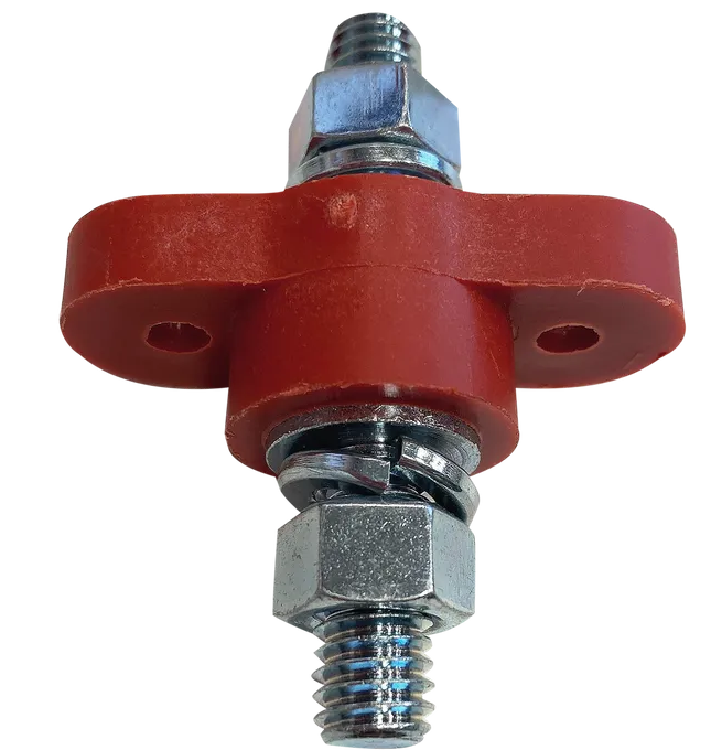 Enerdrive Terminal Feed Through 3/8-16 Stud Red
