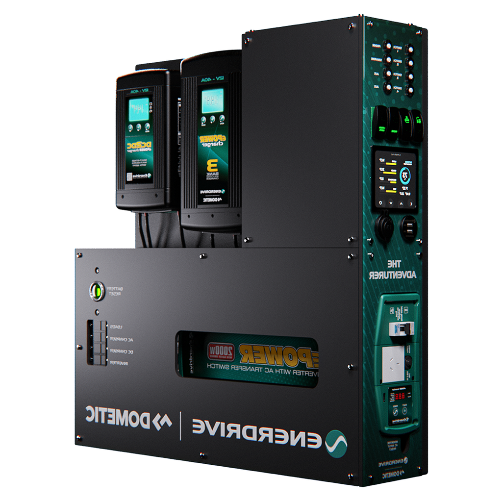 Enerdrive Adventurer System RIGHT 40AC, 40DC, 2000X inc. Simarine SCQ50