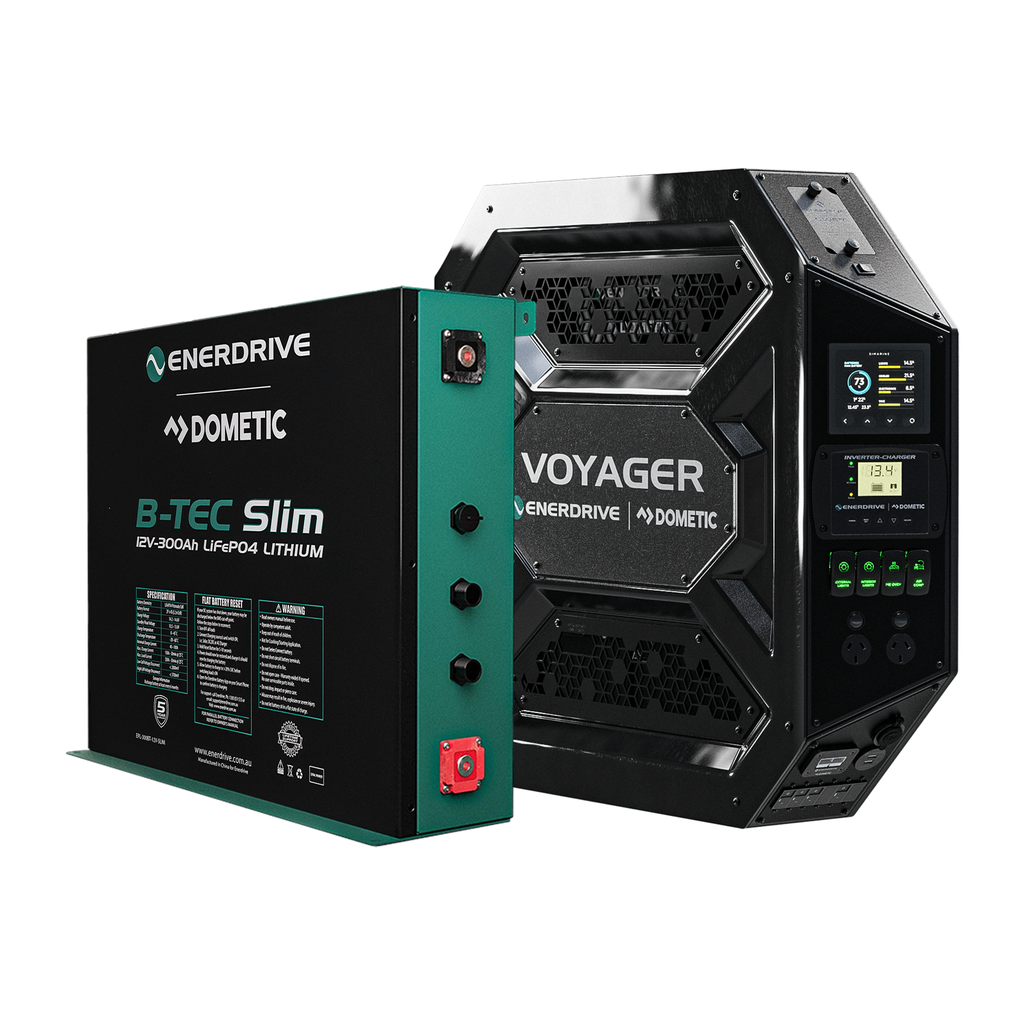 Enerdrive Voyager System (Right) 3000W Inc. 300Ah Slim B-TEC