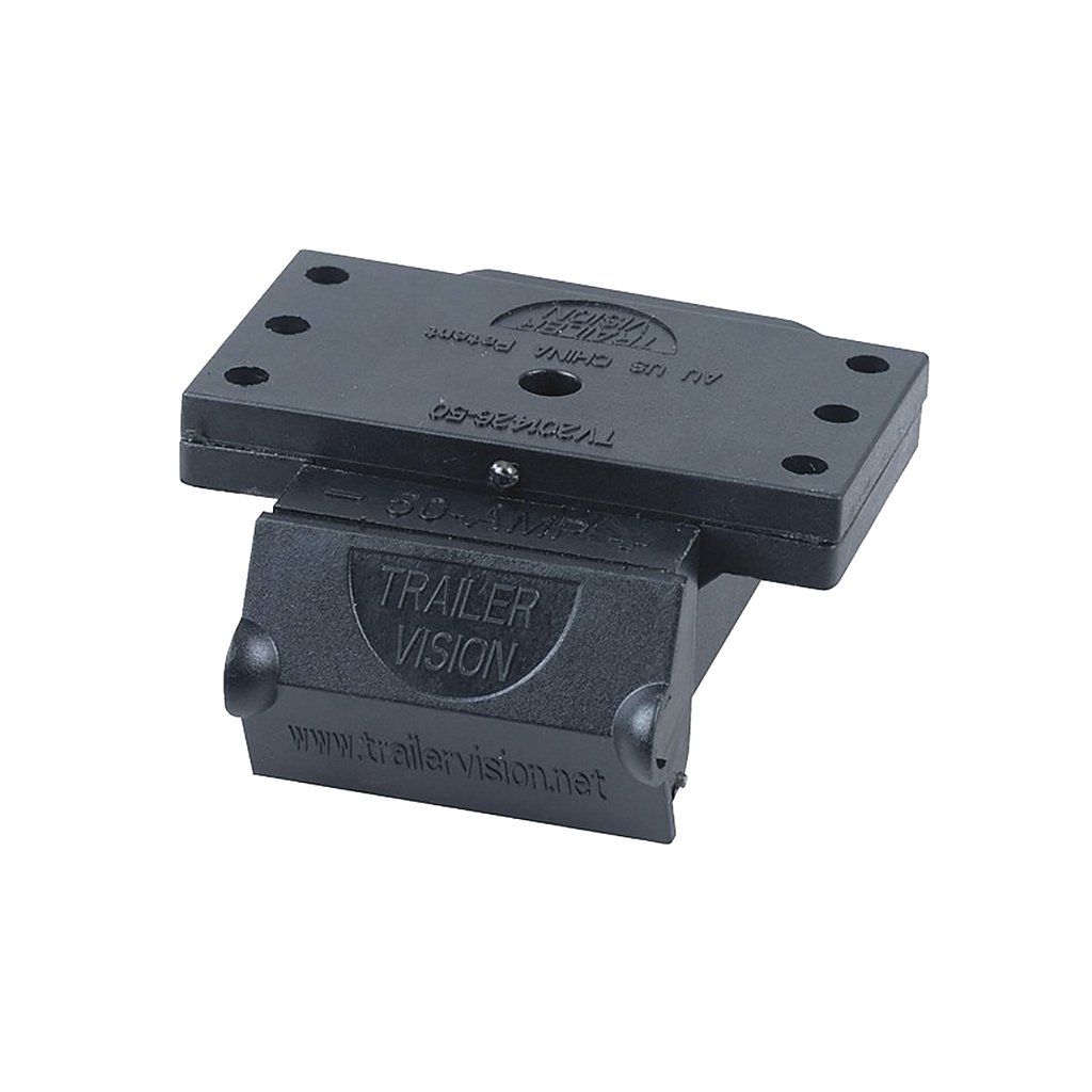 Trailer Vision 350A Anderson Plug Cover Kit With Metal Plate & LED Light – Dust Protection For SB 350 Connectors On Trucks, RVs, Trailers