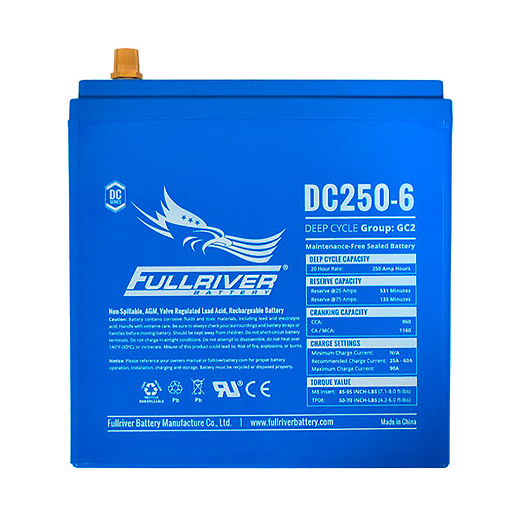 Fullriver DC 6V 250Ah AGM Battery