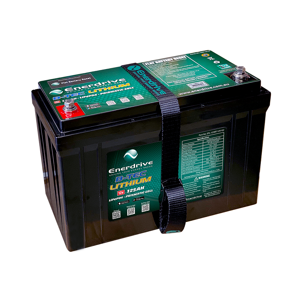 [EPL-125BT-12V] Enerdrive B-TEC 12V 125Ah LiFePO4 Battery