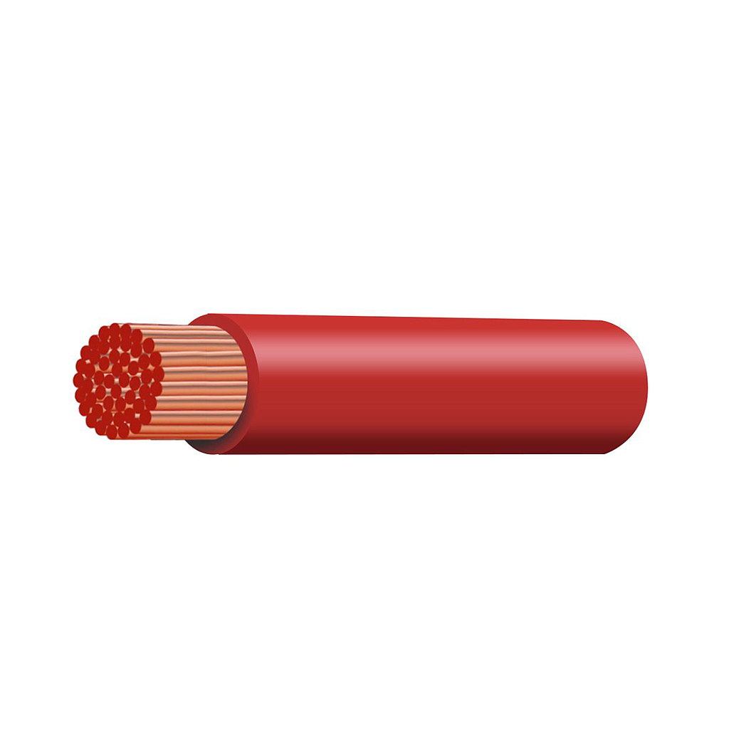 [C50R] 50Mm Sq Red Single 0B&S Cable