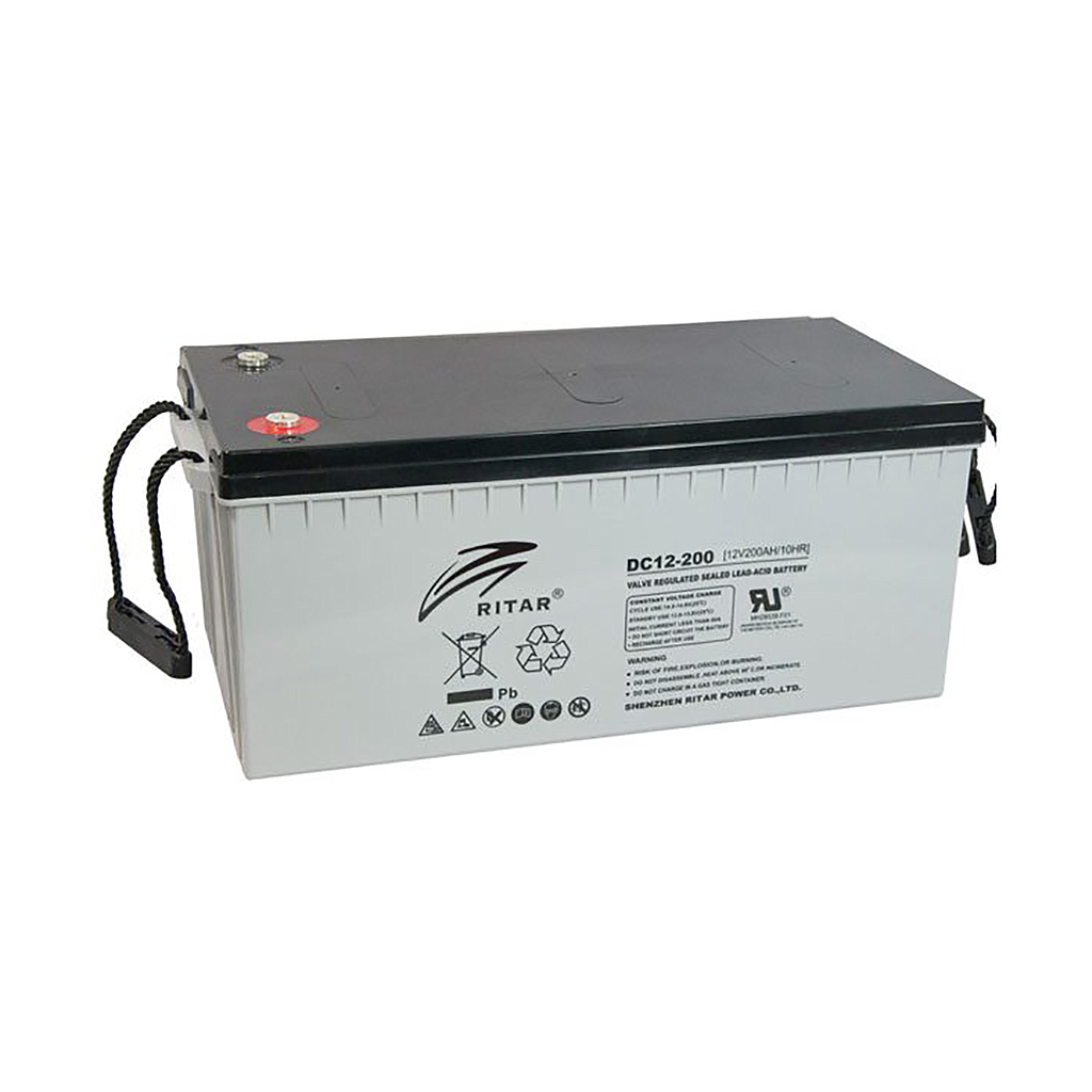 [RA12-200D] Ritar Deep Cycle 12V 200Ah Agm Battery