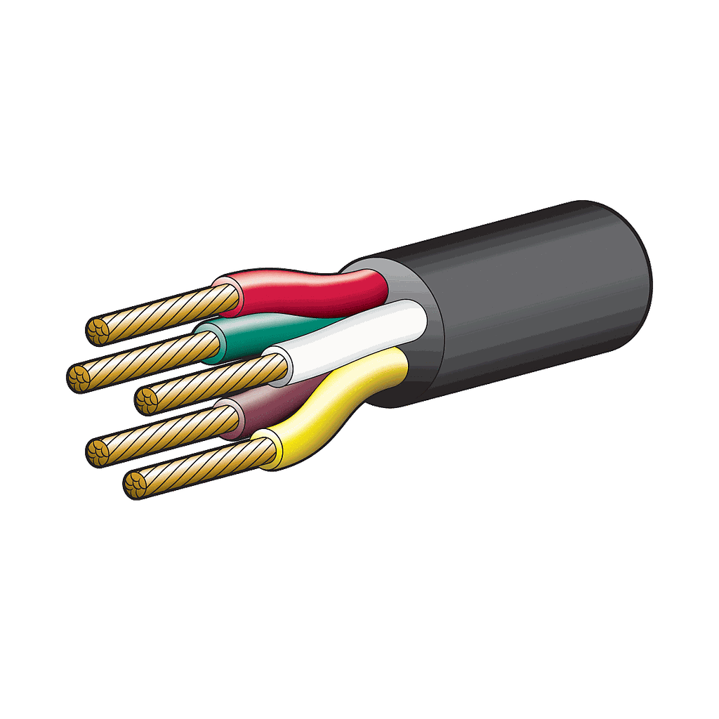 Tycab 0.64mm² 5 Core Trailer Cable (2.5mm Auto)