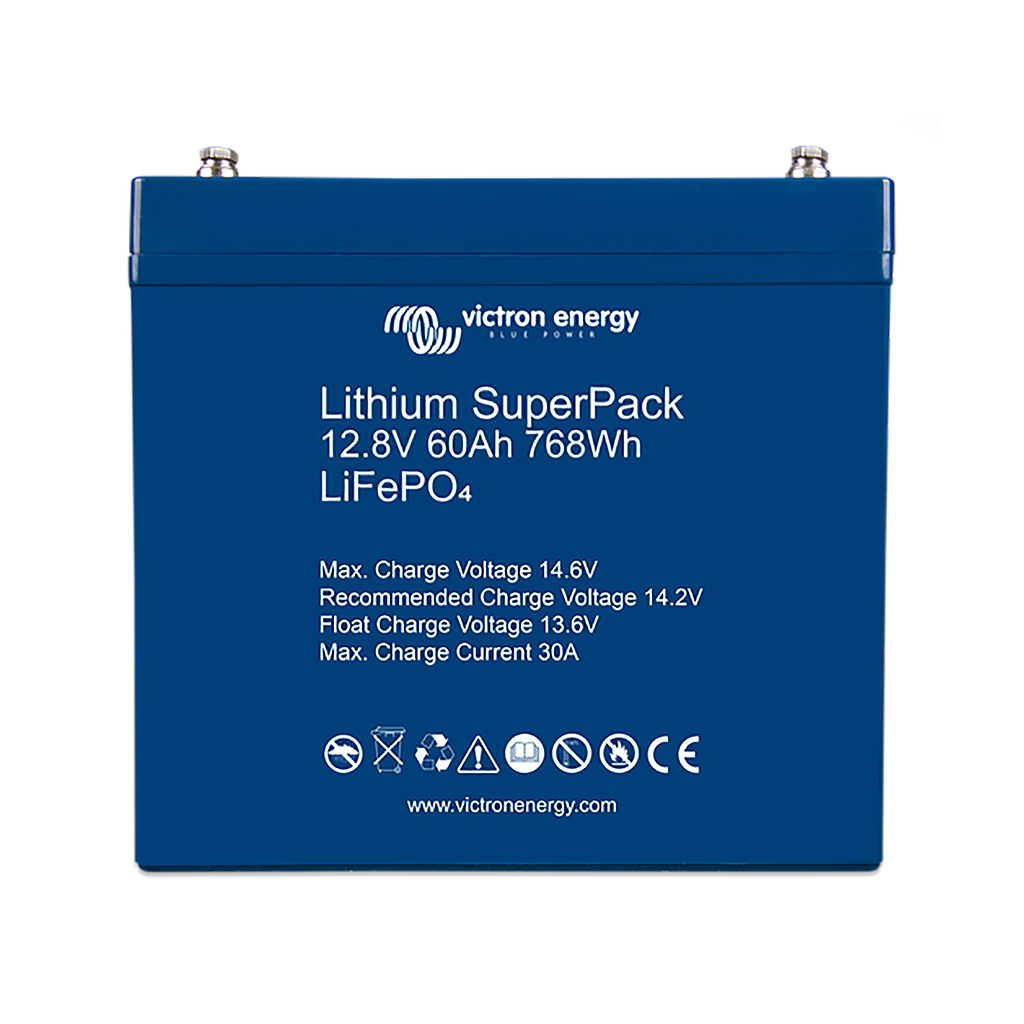 [BAT512060705] Victron Lithium 12.8V 60Ah SuperPack