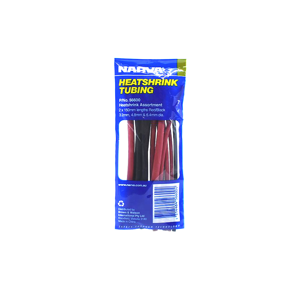 Narva Heatshrink Assortment Pack 3.2mm-6.4mm
