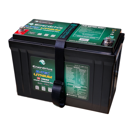 [K-125-04] Enerdrive Btec Lifepo4 12V 125Ah Dc40 Ac40 Bundle