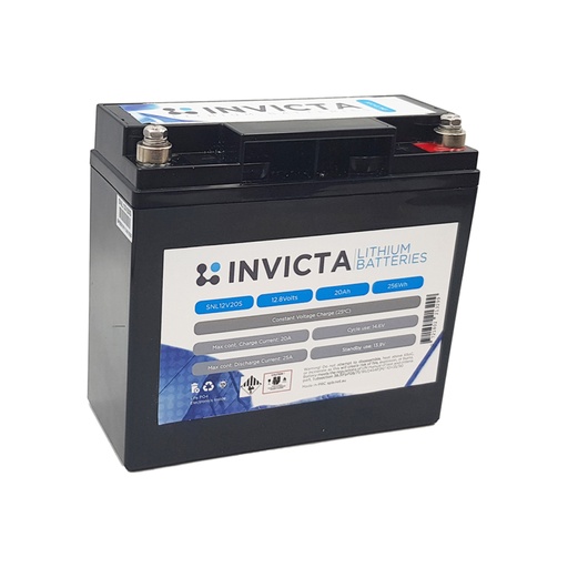 Invicta Lithium 12V 20Ah LiFePO4 Battery