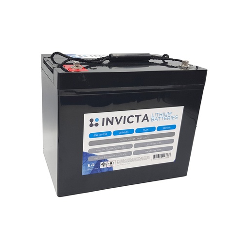 Invicta Lithium 12V 75Ah LiFePO4 Battery