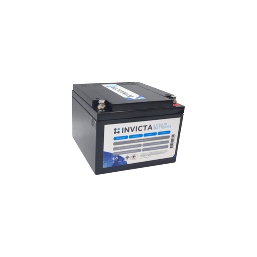[SNL12V24S] Invicta Lithium 12V 24Ah LiFePO4 Battery
