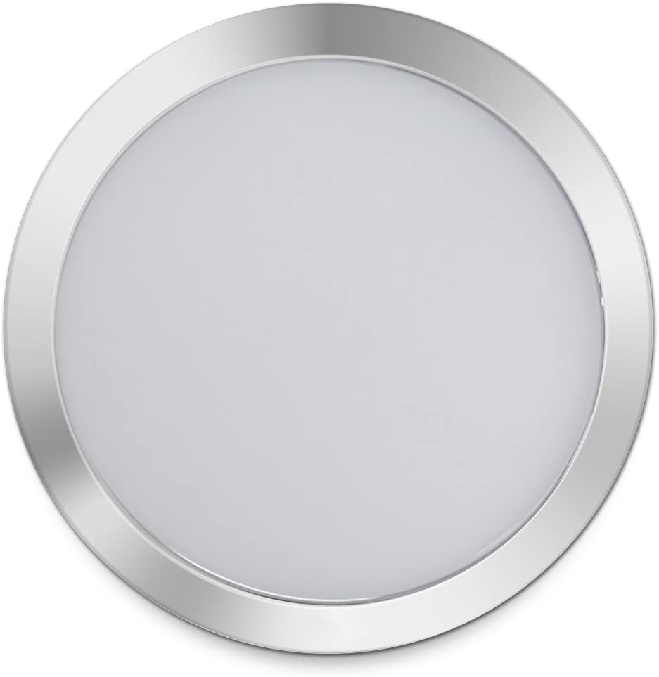 [0016908C] Dream Lighting 12V Cool White LED Slim Opal Panel Light 76mm Chrome