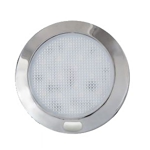 [0016933C] Dream Lighting 12V Cool White LED Slim Opal Panel Light With Switch 127mm Chrome Shell