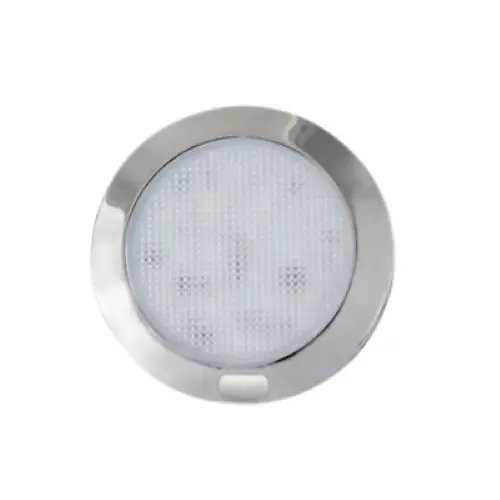 [0016933C] Dream Lighting 12V Cool White LED Slim Opal Panel Light With Switch 127mm Chrome Shell
