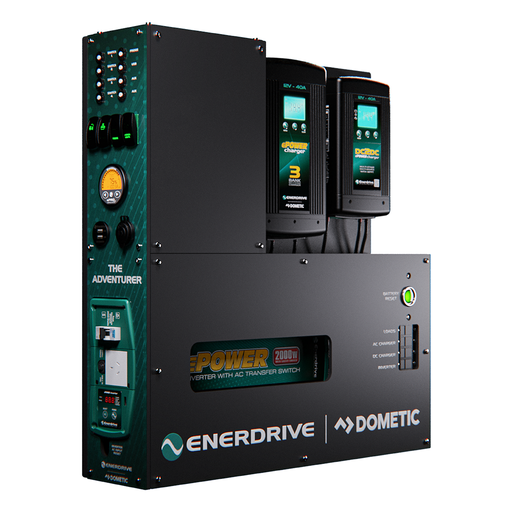 [K-ADVENTURER-01-L] Enerdrive Adventurer System LEFT 40AC, 40DC, 2000X inc. ePRO+