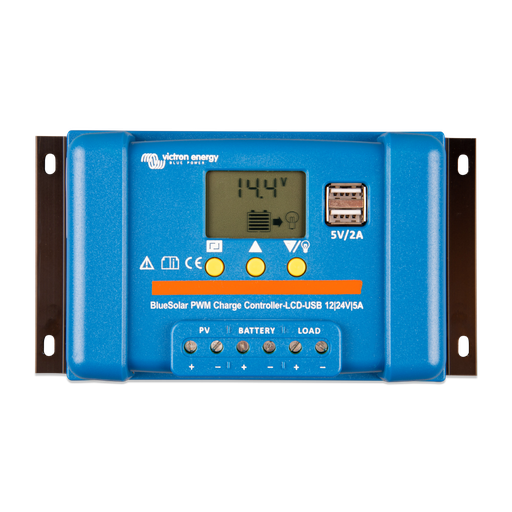 Victron BlueSolar PWM - LCD & USB 12/24V-5A