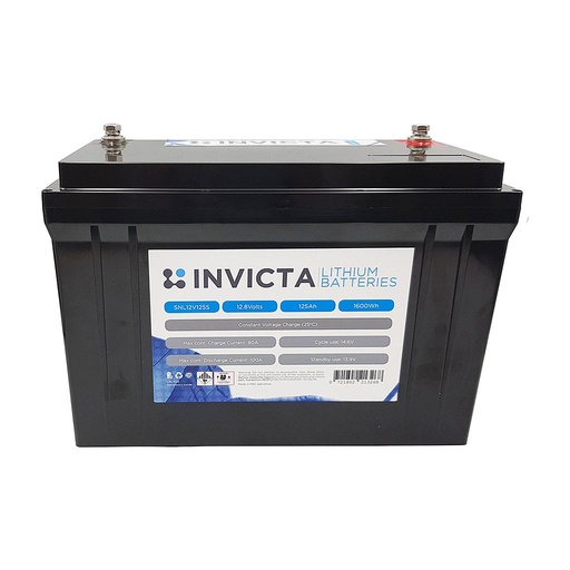 [SNL12V125S] Invicta Lithium 12V 125Ah LiFePO4 Battery