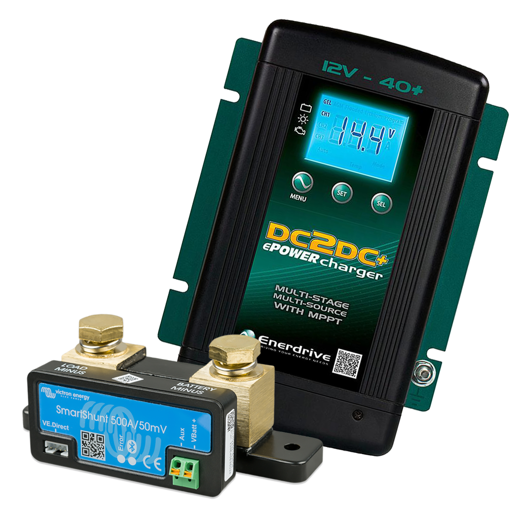 Enerdrive DC2DC40+ & Victron SmartShunt 500A